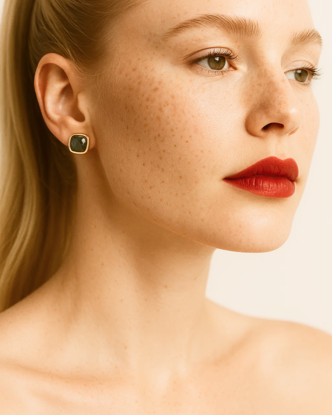 Arianna – Cushion Gem Studs