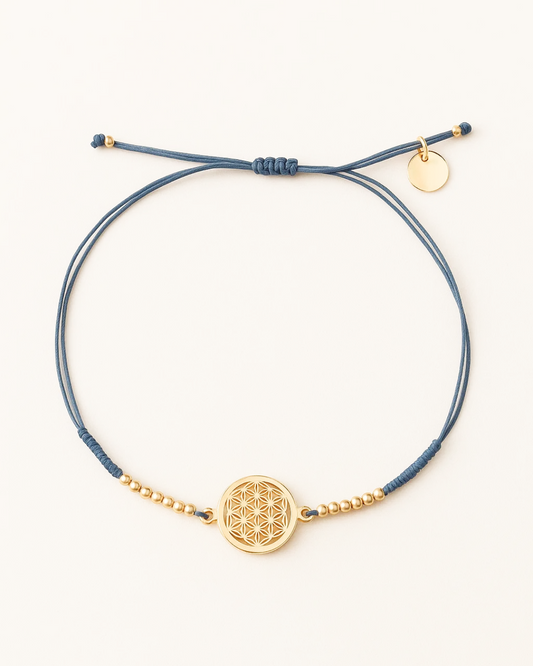Amira – Flower of Life Cord Bracelet