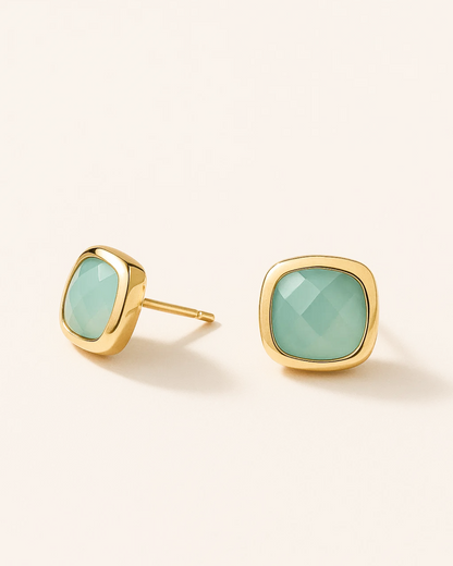 Arianna – Cushion Gem Studs