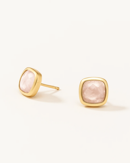 Arianna – Cushion Gem Studs