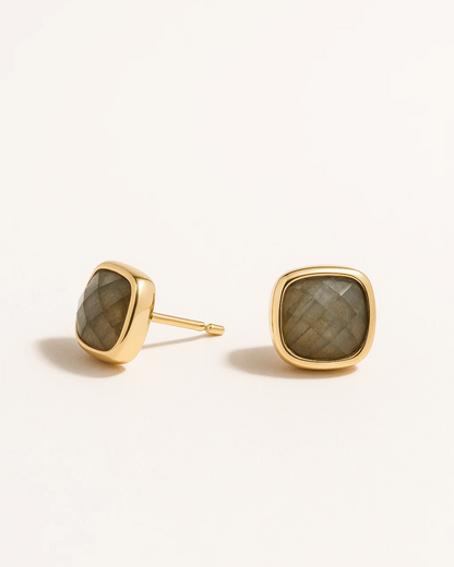 Arianna – Cushion Gem Studs