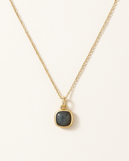 Arianna – Cushion Gem Necklace