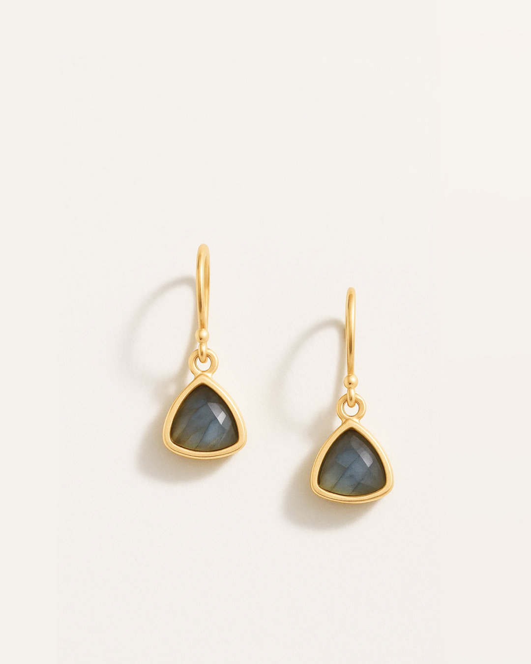 Athena – Triangle Gem Earrings