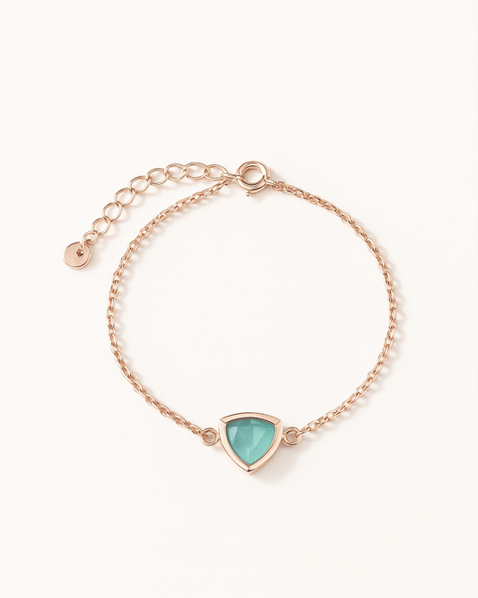 Athena – Triangle Gem Bracelet