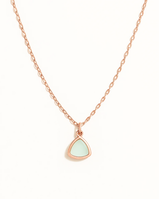 Athena – Triangle Gem Necklace