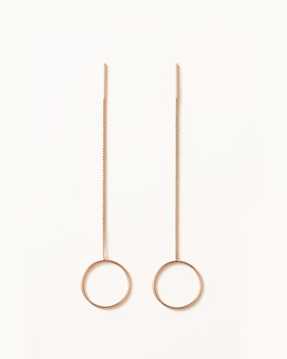 Becca – Circle Threader Earrings