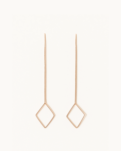 Cathrine – Diamond Threader Earrings