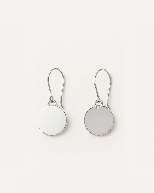 Deborah – Polished Disc Earring