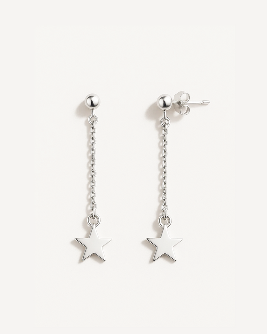 Estella – Delicate Sparkle Star Earrings