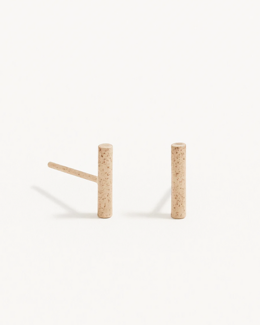 Gaby – Textured Modern Bar Earrings