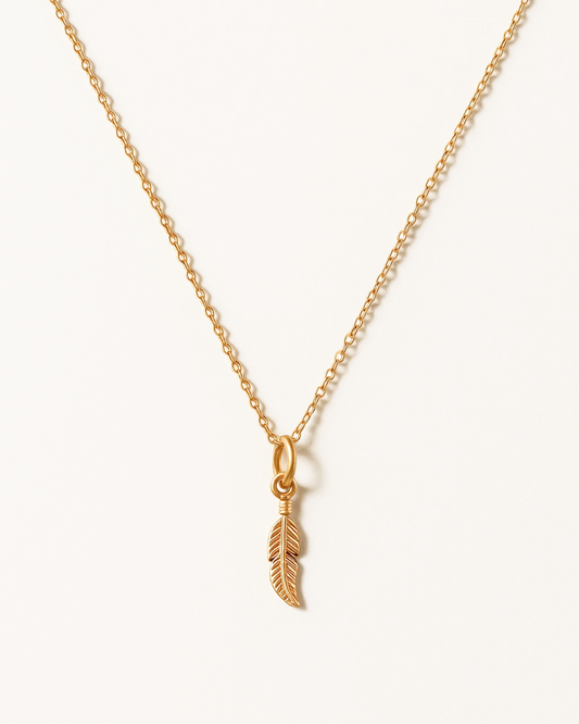 Lamai – Feather Pendant Necklace