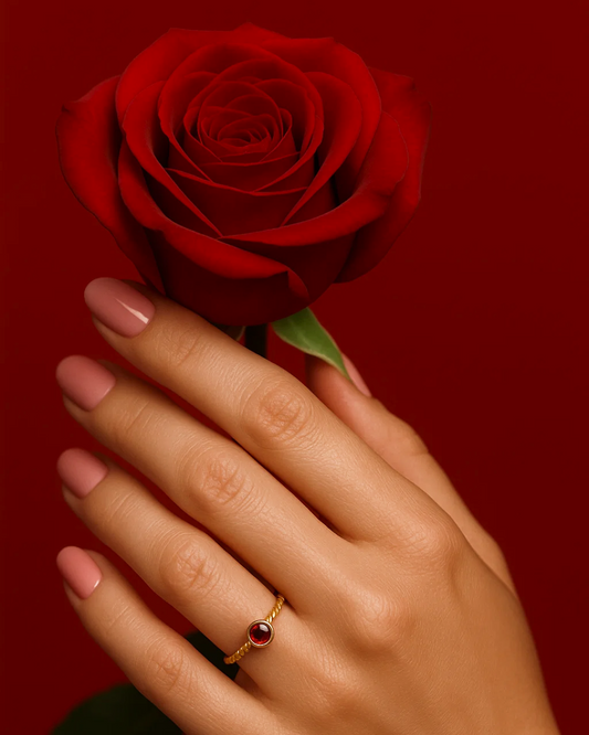 Talia – Twist Gem Ring
