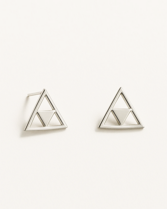Trinity – Geometric Balance Earrings