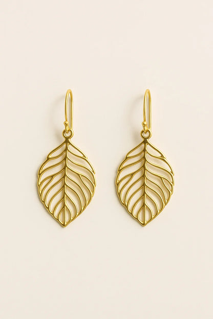 Astrid – Leaf Dangle Earrings
