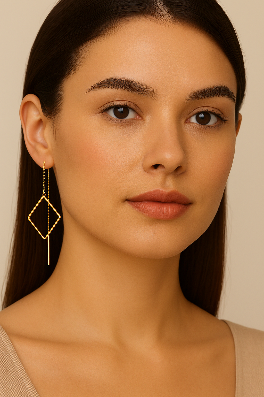 Cathrine – Diamond Threader Earrings