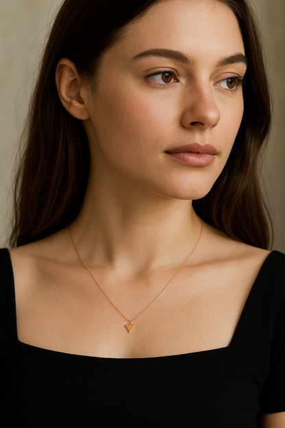 Keyla –  Geometric Triangle Necklace