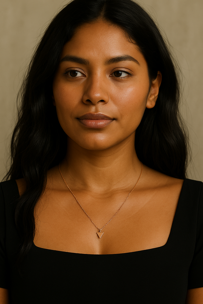 Keyla –  Geometric Triangle Necklace